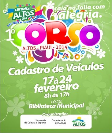 Corso de Altos inicia cadastro de participantes dia 17 - Imagem 1