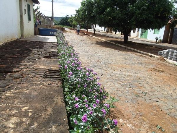 Prefeito Nonato acompanha de perto serviço de calçamento em canteiros centrais da Cidade - Imagem 7