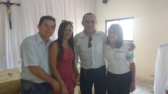 Casal Júnior e Lindinalva com os amigos Aristeu e Edilene (Crédito: Aristeu Carvalho)