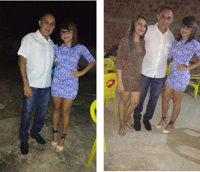 Edilene Lima (Crédito: Aristeu Carvalho e Esposa mais a Josélia organizadora da festa)