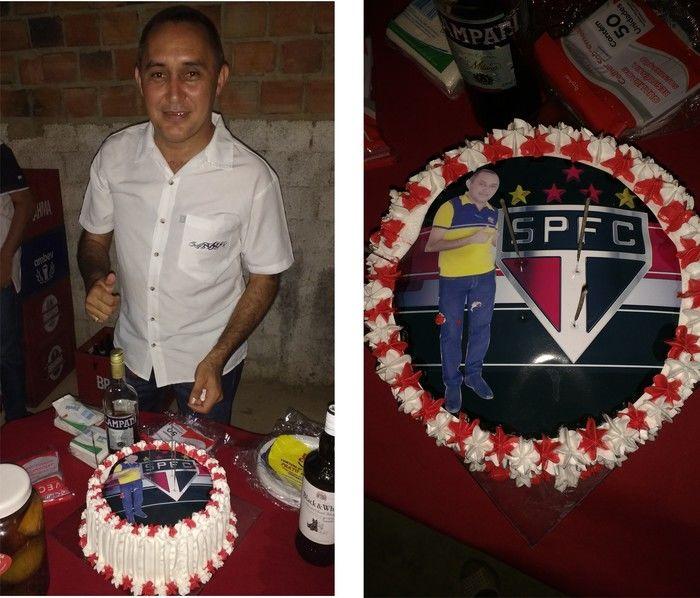 O Bolo foi um presente especial da amiga Josélia (Crédito: Edilene Lima)