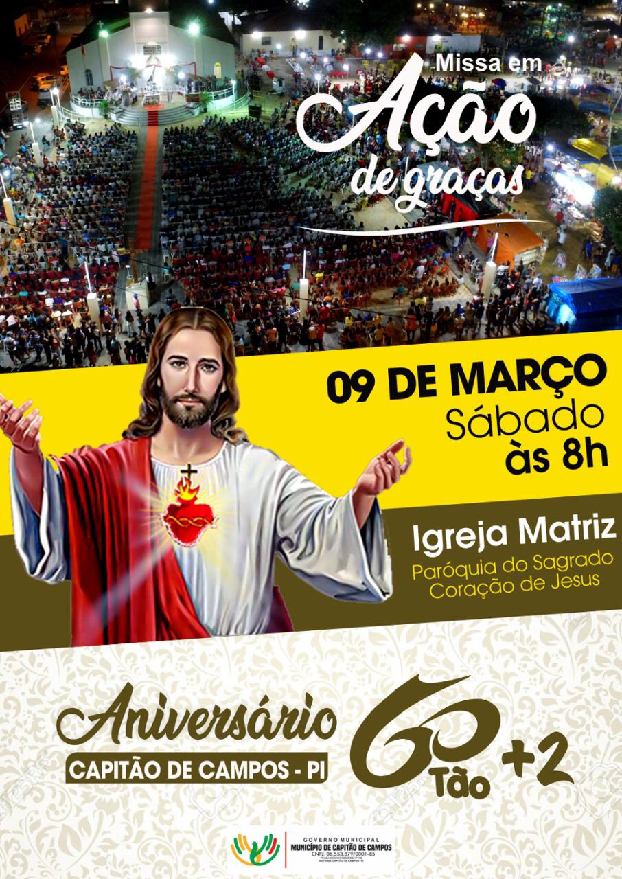 Confira programação do aniversário de Capitão de Campos - Imagem 1