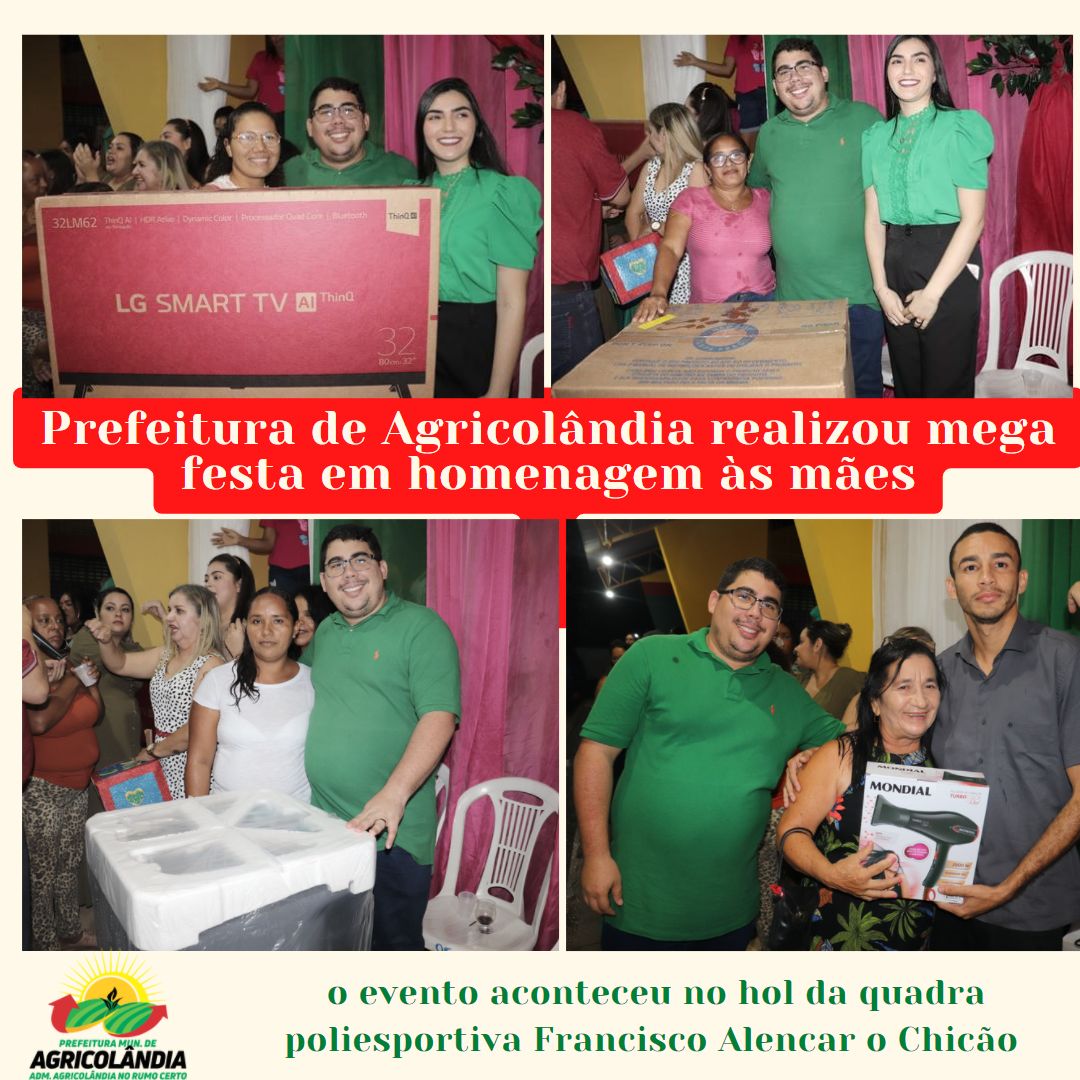 Prefeitura de Agricolândia realizou mega festa em homenagem às mães - Imagem 1