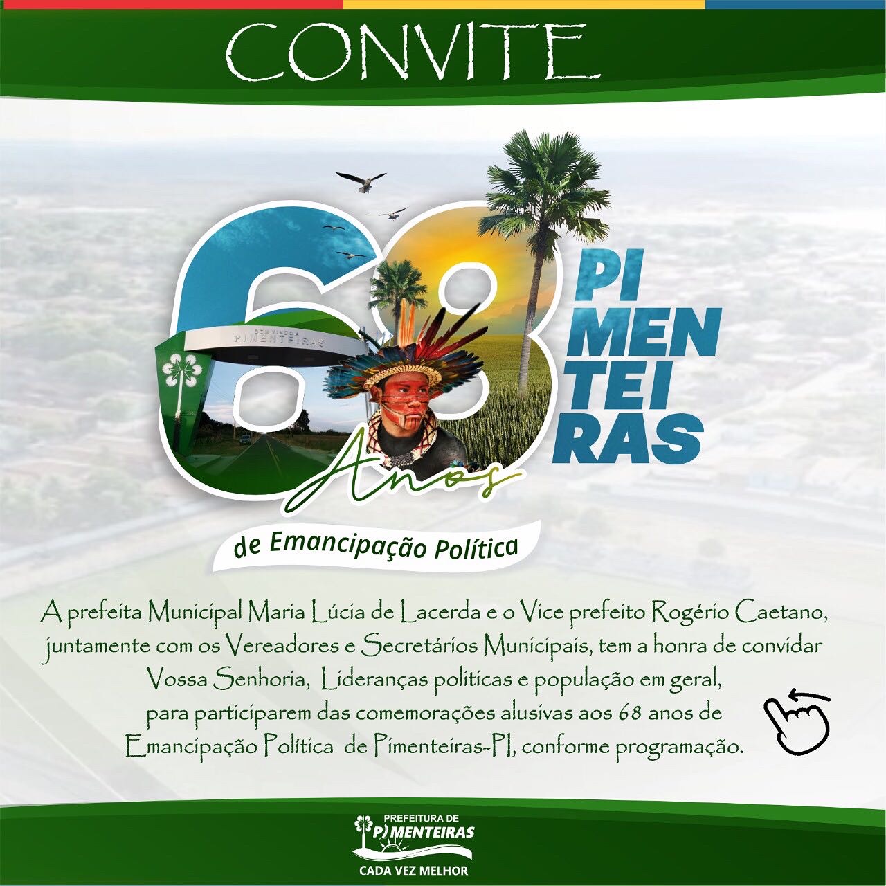 Pimenteiras divulga programação dos 68 anos de emancipação política - Imagem 1