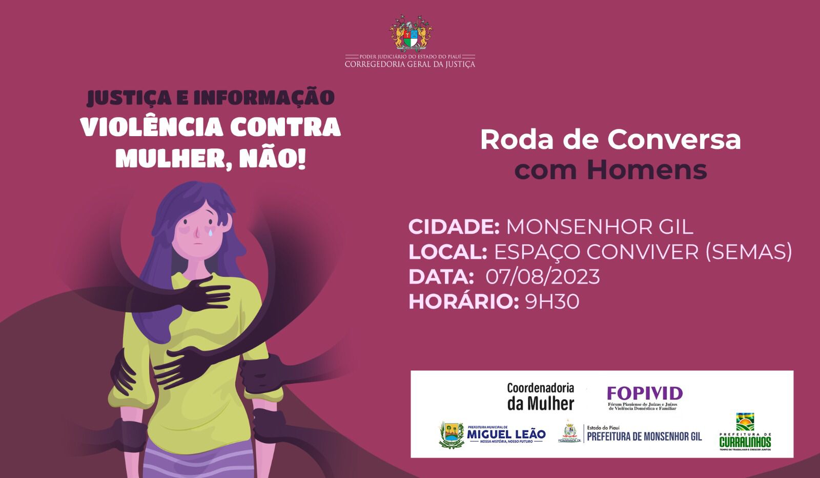 Roda de Conversa com homens - violência contra a mulher em Monsenhor Gil - Imagem 2