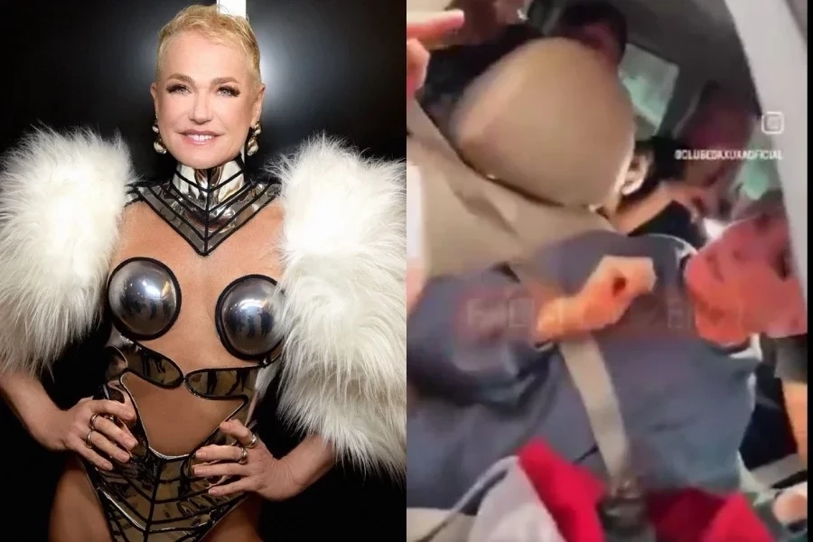 Fã cospe em Xuxa após show e é imobilizada por seguranças; vídeo!