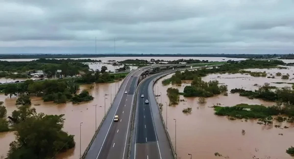 Rio Grande do Sul inundado pelas águas do Guaíba - Foto: Concreesul/DivulgaçãoRio Grande do Sul inundado pelas águas do Guaíba - Foto: Concreesul/Divulgação