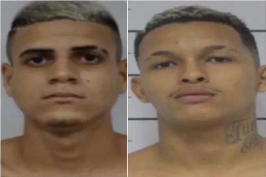 Weslen Pereira da Silva e João Victor Nunes Leitão foram presos durante a Operação Draco 122. (Fotos: Divulgação)