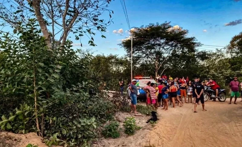 Local onde jovem de 22 anos foi morto em Castelo do Piauí | FOTO: Tribuna Em Foco