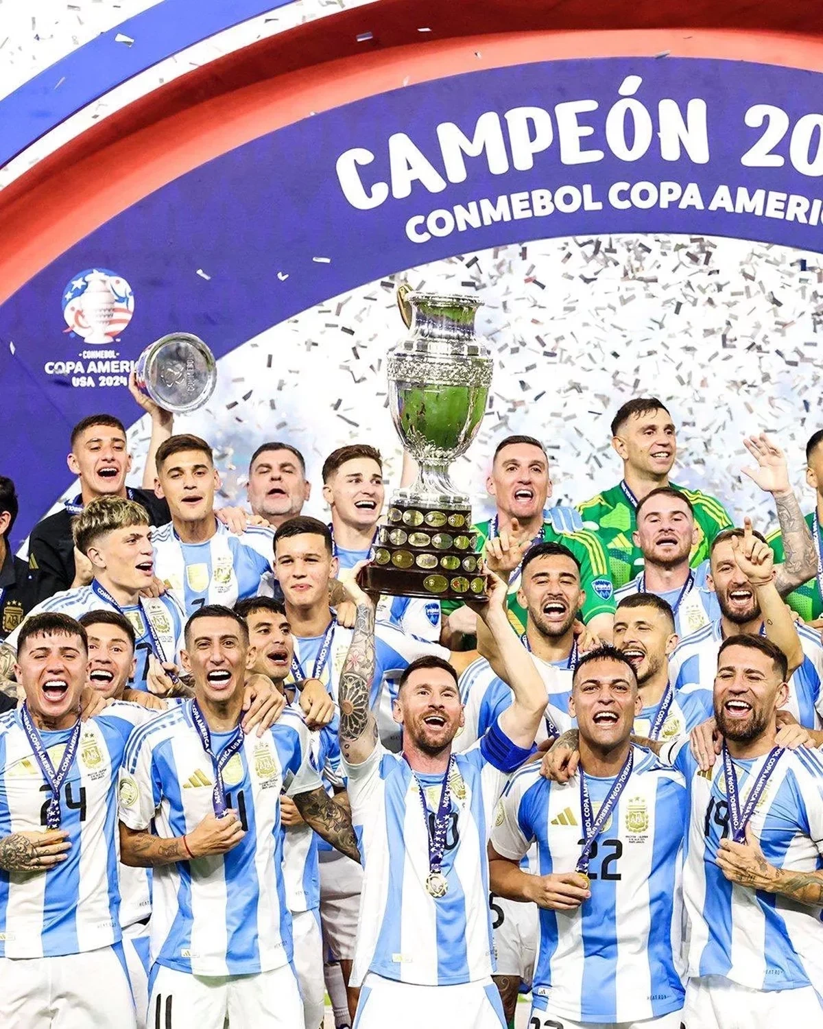 Argentina é campeã da Copa América 2024 - Foto: Reprodução/X