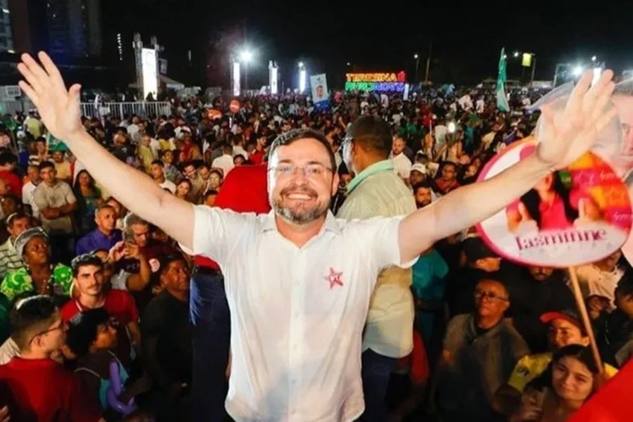 Fábio Novo durante convenção em Teresina. Foto: Divulgação