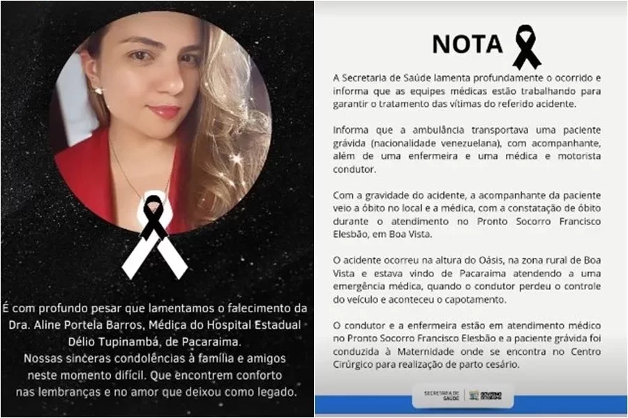 Tragédia em Boa Vista: médica do Piauí morre em acidente com ambulância - Imagem 1