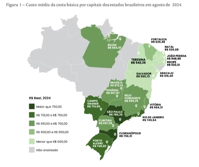 Valor da cesta básica em Teresina registra queda pelo quinto mês consecutivo - Imagem 1