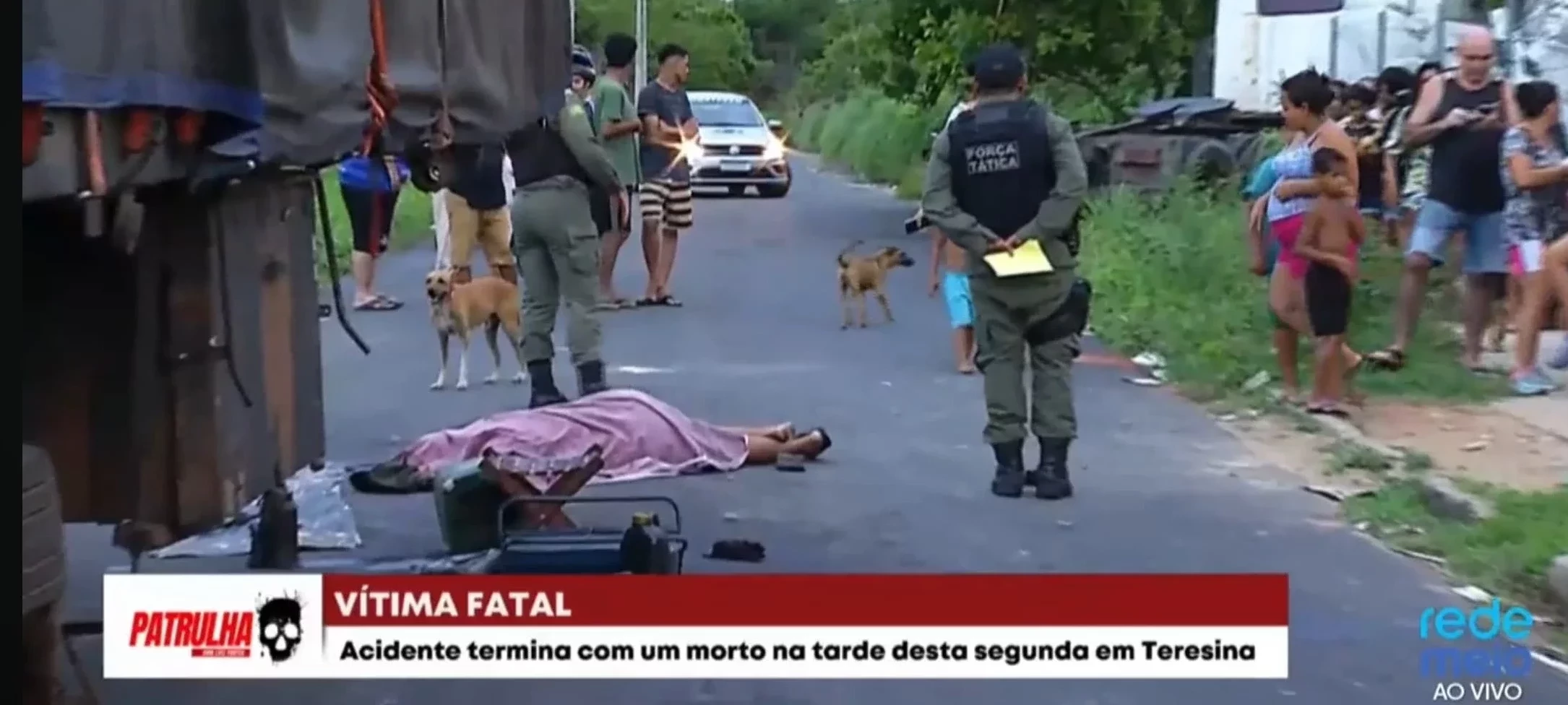 Homem morreu na tarde desta segunda-feira | Reprodução TV Meio